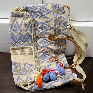 Hand Woven Duffel Bag By Nadia B